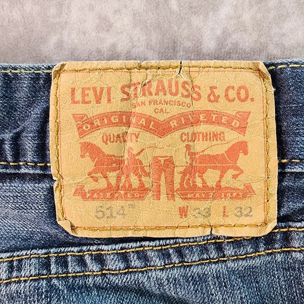 Levis 514 Jeans Slim Straight Mens W33‎ L32 Y2K Cowboy Streetwear Denim